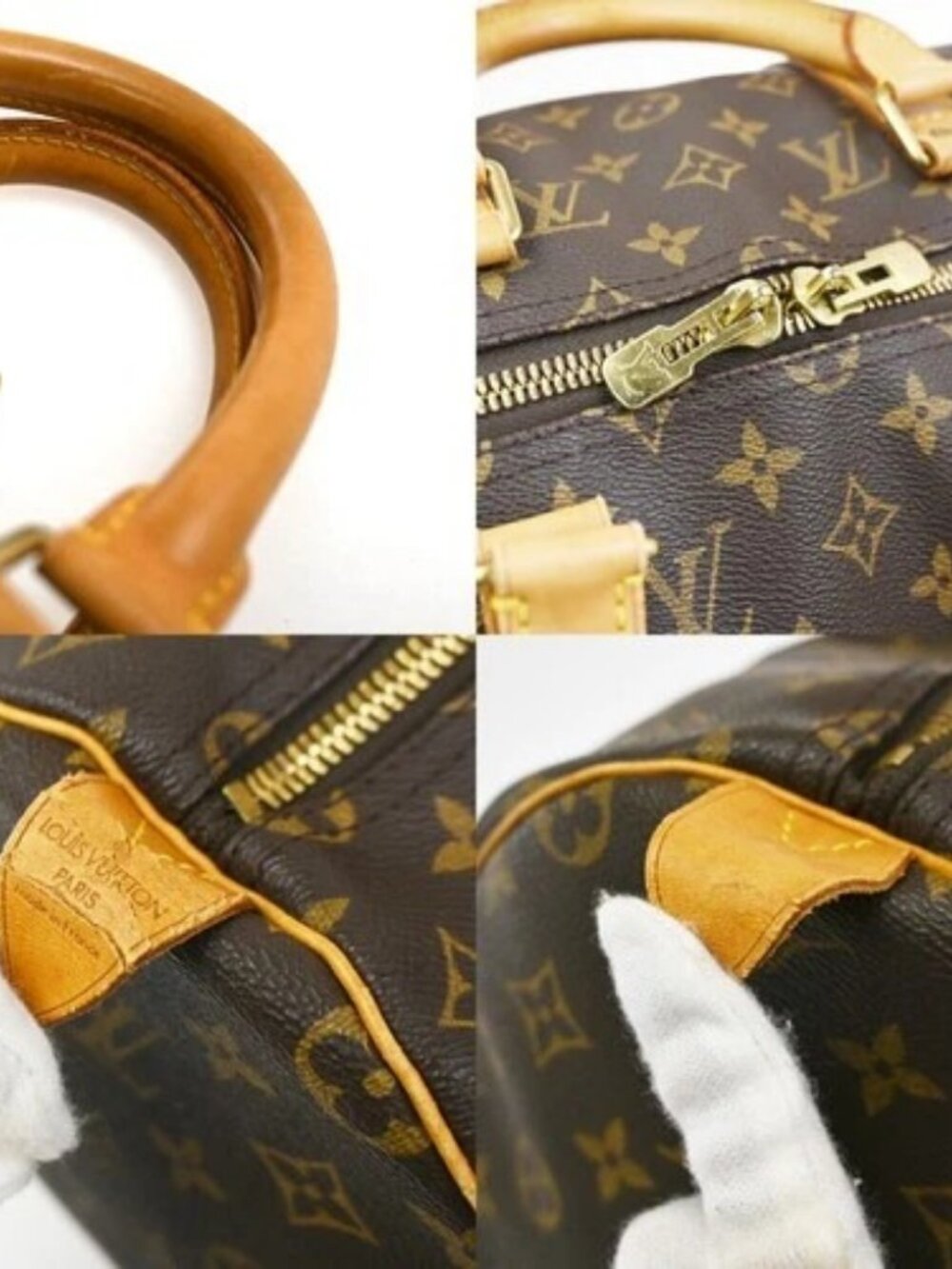 LOUIS VUITTON Keepall 50 Travel Hand Bag Monogram Leather Brown M41426 16YH913 - Picture 9 of 14